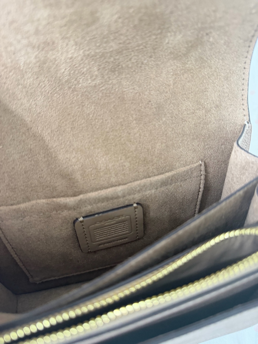 Coach Mini Klare Leather Crossbody with Gold Chain - Picture 3 of 3